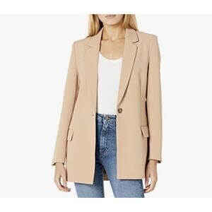 NWT Women’s S The Drop Blake Long Blazer Praline Tan Holiday Career Academia